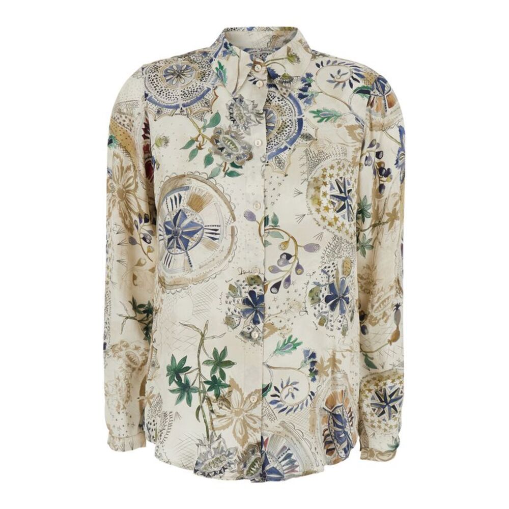 Missoni Women White Shirt With Classic Collar And Long Sleeves In Cotton, Women